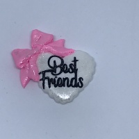 Best Friends - white with pink Bow