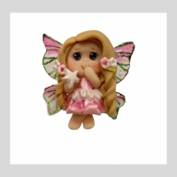 Dela Fairy with wings - Pink & White