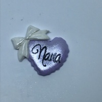 Nana - Lilac shimmer & white Bow