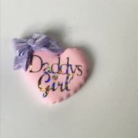 Daddy's Girl - Pink with Lilac Bow