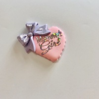 Mummy's Girl - Pink with Lilac Bow silver writing