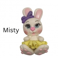 Misty the bunny - Purple Bow