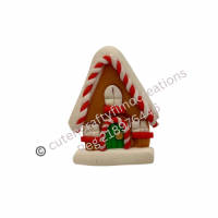 Gingerbread House Mini - Red/white